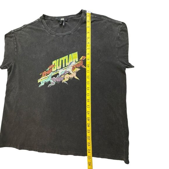 PAIGE Ryo Outlaw Black Graphic Tee Size Large - Picture 10 of 13